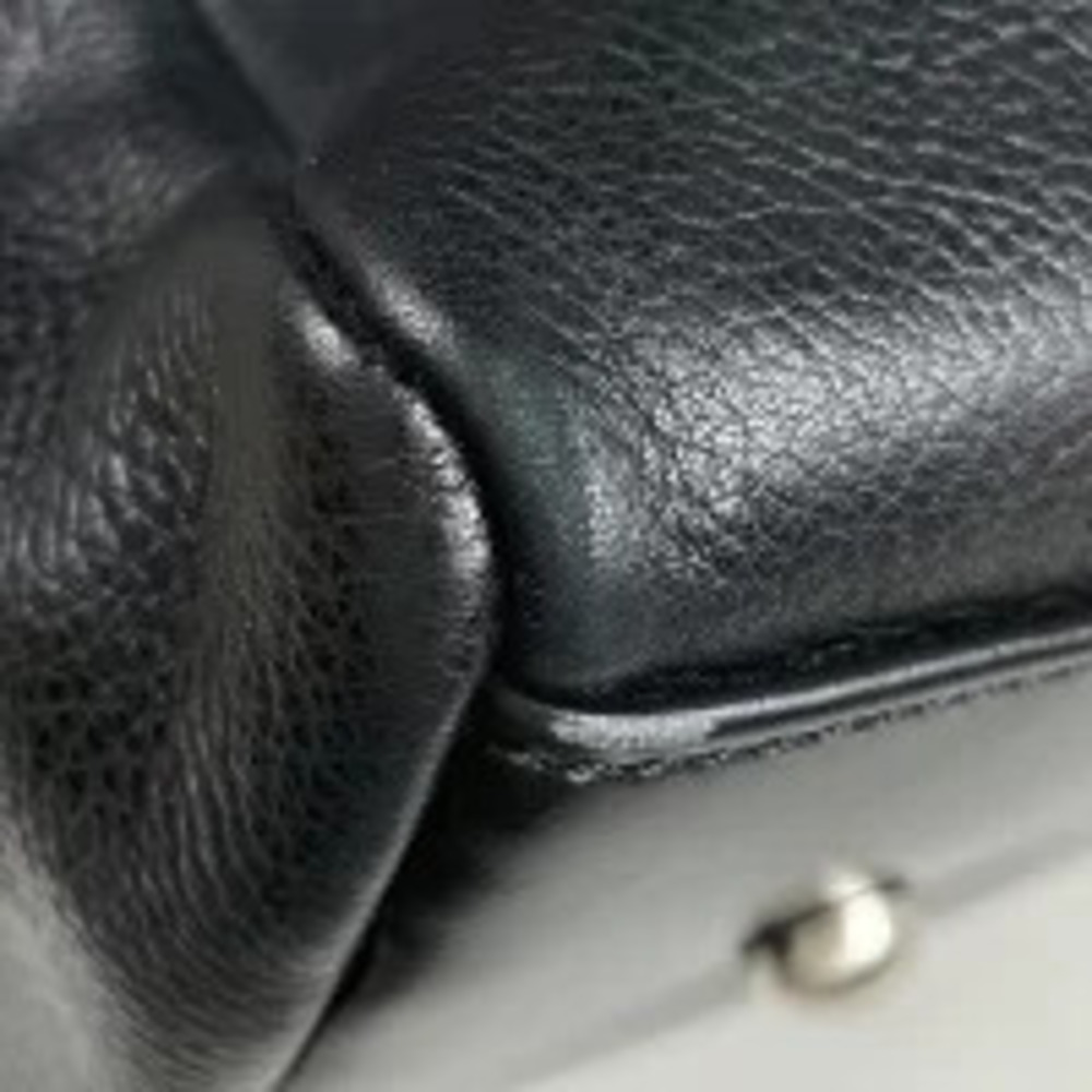 Loewe bag black leather Boston shoulder handbag Black